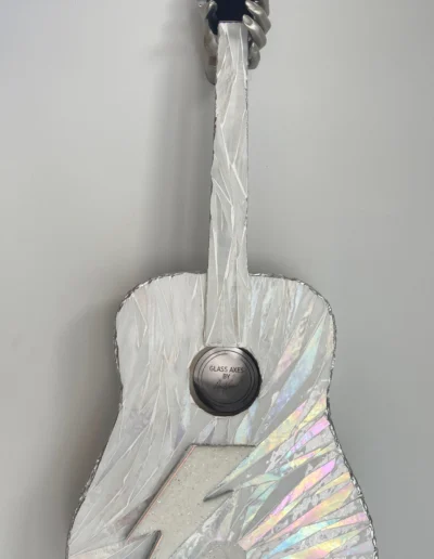 David Bowie Inspired Guitar Art Sculpture