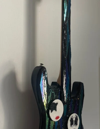 Electric Guitar Sculpture Inspired By Kiss