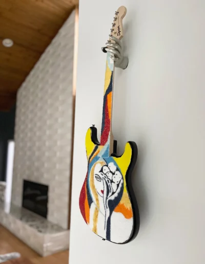Side View of Guitar Inspired by Eric Clapton's Layla